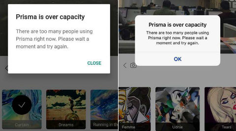 Prisma on Android is a pain, and users are venting on social media