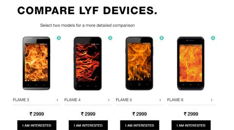 Reliance Lyf 4G VoLTE smartphones at Rs 2,999; offer free Jio SIM