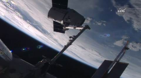 SpaceX cargo ship arrives at International space station
