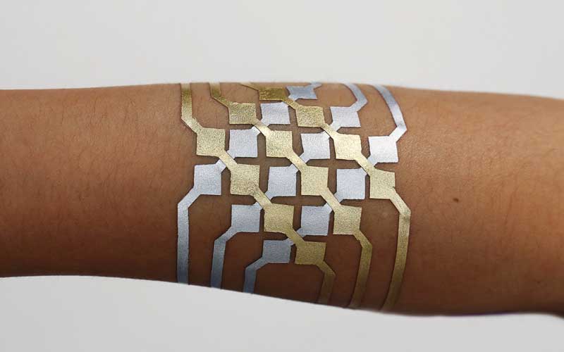 DuoSkin, DuoSkin tattoo, DuoSkin wearable, MIT and Microsoft Research, MIT labs skin wearable, Tattoo to control smartphone, Microsoft Research