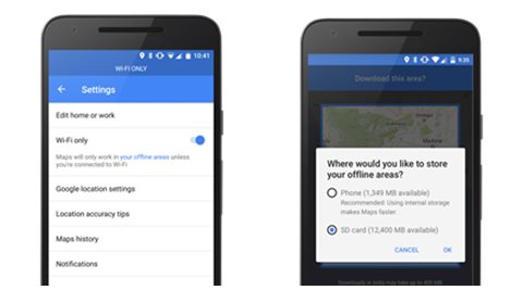 Google Maps for Android gets SD card support and WiFi only mode