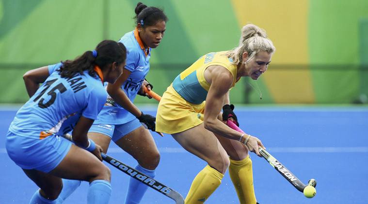 Indian women hockey team players, Indian women hockey team players Rio, Indian women hockey players train journey, Hockey Rio, Vijay Goel, Sports, Hockey