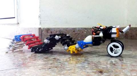 This wave-propelled robot can swim, crawl and climb