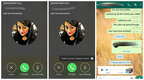 WhatsApp on iOS gets Voice Message and Call Back feature