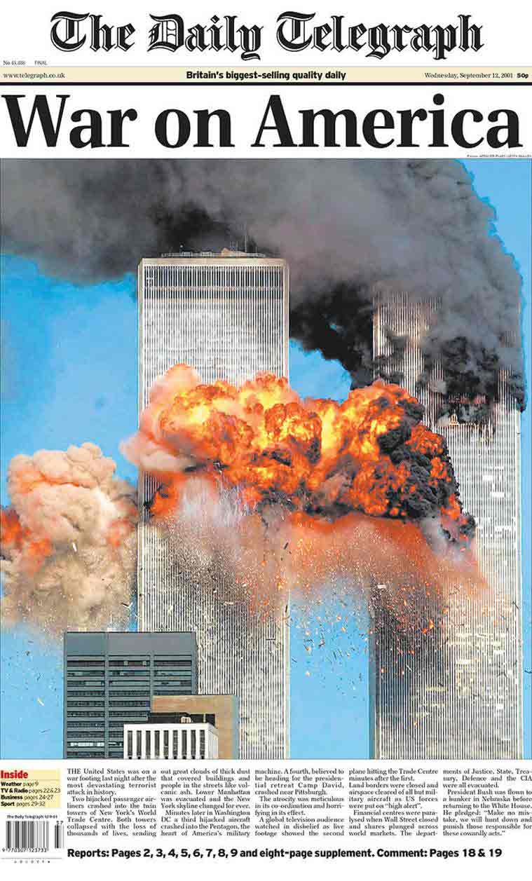 9/11 rewind A look at front pages of newspapers following that ‘day of terror’ The Indian Express