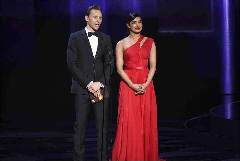 Emmys, 68th Emmy Awards, Emmy 2016, Priyanka Chopra, emmy with Priyanka Chopra, Priyanka Chopra emmy, Priyanka, Priyanka Chopra dress