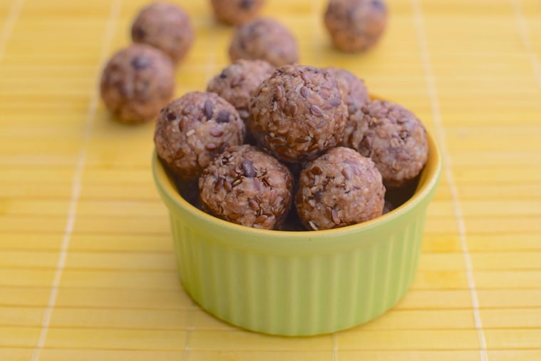 Chocolate chip peanut butter energy balls