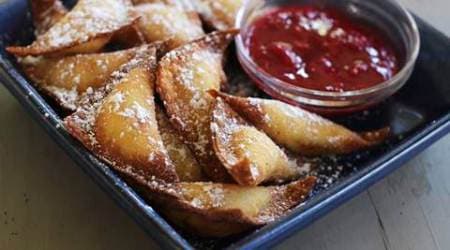 Replace gujia with wantons: Make Fried Sweet Cheese and Almond Dumplings this festive season