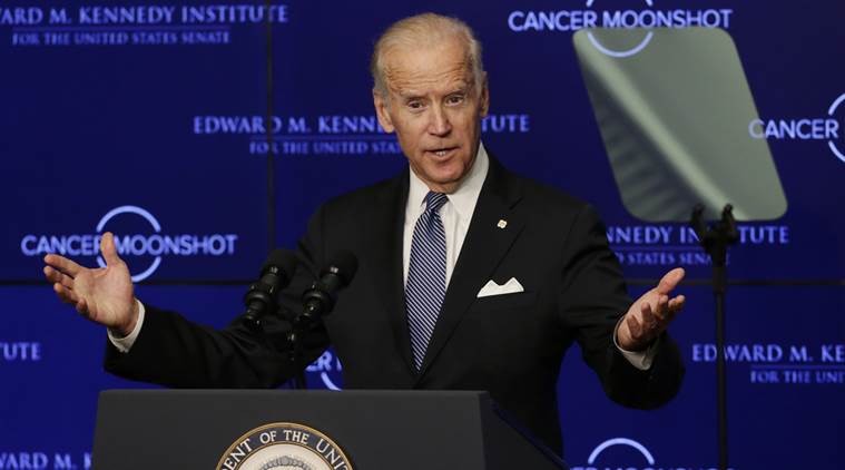 Joe Biden, Joe Biden US Vice President, Cancer moonshot, Cancer cure, Health care, Obama Care, US Senate,Barack Obama, cancer, World news, Indian express news