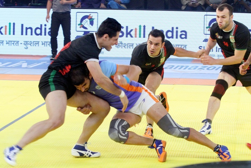 India vs Iran, india vs Iran final, India vs Iran final photos, India Iran photos, India Kabaddi World Cup 2016, Kabaddi World Cup 2016, Kbaddi World Cup final photos, Kabaddi final photos, kabaddi photos, Kabaddi