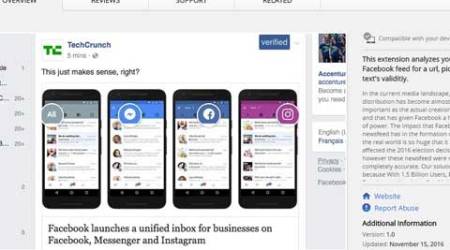 Facebook's fake news problem: Chrome extension called FIB can help