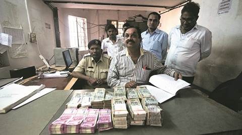 Vadodara: BJP corporator's kin found with old notes worth Rs 31 lakh, detained - The Indian Express