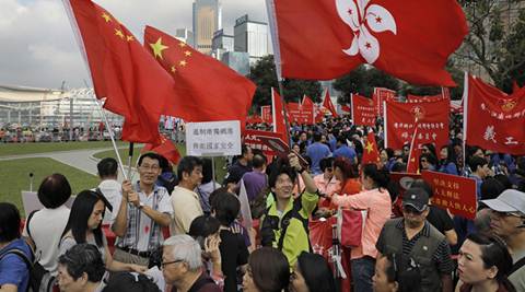 China, hong kong, pro-beijing rally, hong kong rally, hong kong protests, pro-independence legislators, world news, indian express