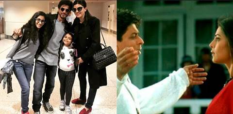 When Shah Rukh Khan and Sushmita Sen  had their Main Hoon Na moment, see pic