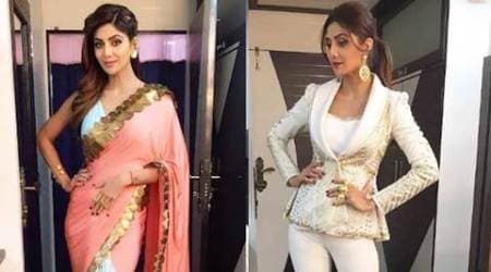 Shilpa Shetty carries a power look with as much ease as a sari