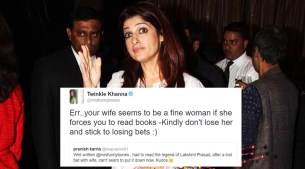 Twinkle Khanna advises a Twitter user to keep losing bets to his wife; here's why!