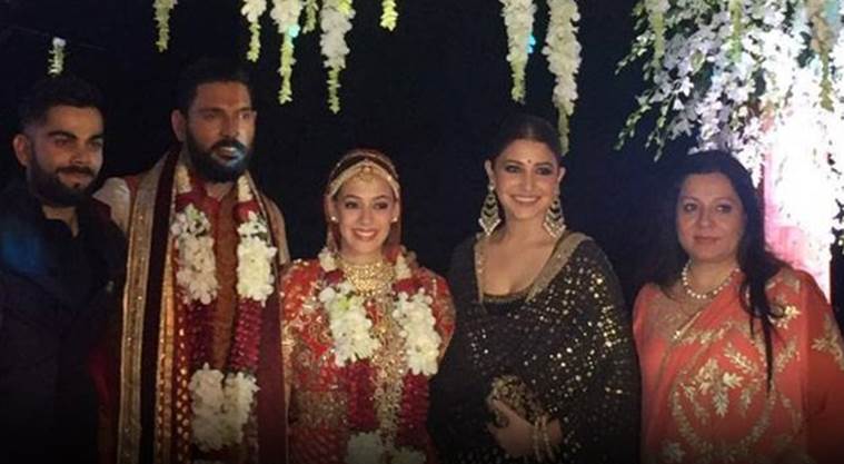 Yuvraj Singh, Hazel Keech, Anushka Sharma, Virat Kohli were spotted in in the same frame, and the internet just can't stop going all woah! 