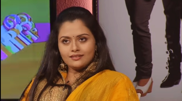 Dhanya Mary Varghese speaking in a TV show. (Source: YouTube screen-grab)