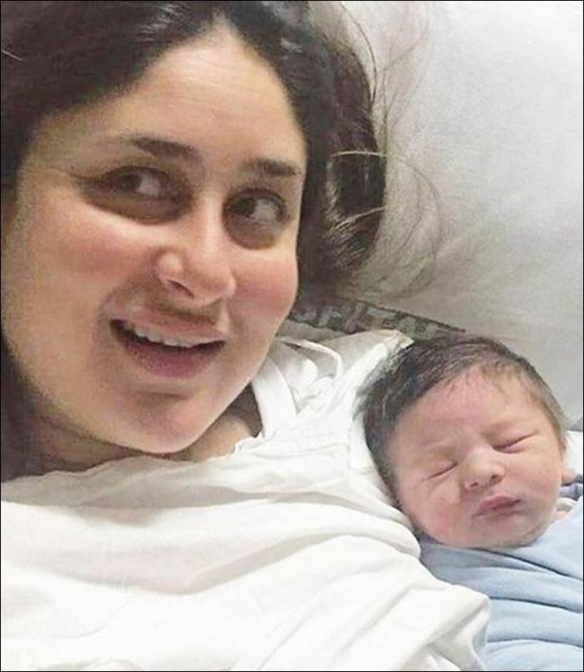 Image result for kareena shared taimur's picture