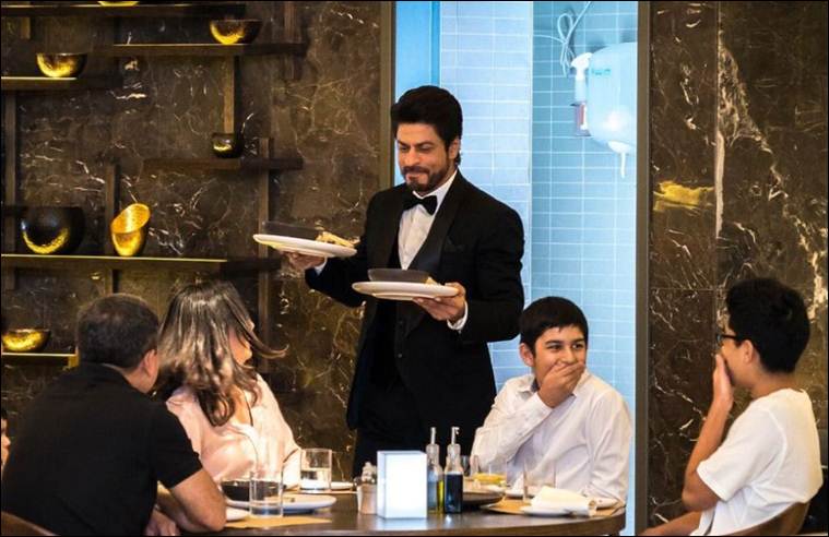 Image result for srk as waiter