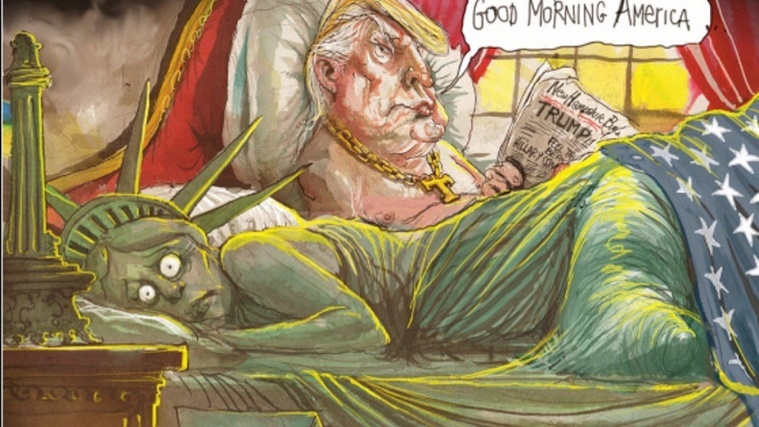 Image result for Trump cartoons 2017