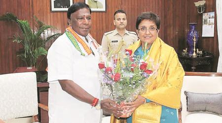 Kian Bedi functioning as BJP agent: Puducherry CM V Narayanswamy