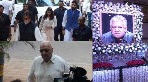 Bollywood biggies  including Bachchans attend Om Puri’s prayer meet