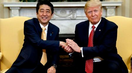 Donald Trump, Shinzo Abe agree world must step up response to North Korea: Kyodo News