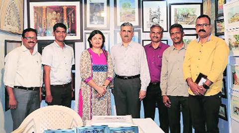 Mumbai Police staffers showcase their art work at Kala Ghoda Festival - The Indian Express
