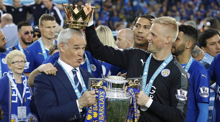 Image result for ranieri and leicester players