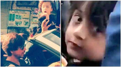 Shah Rukh Khan takes AbRam on a long drive, and Mumbai  comes to a standstill. Watch video