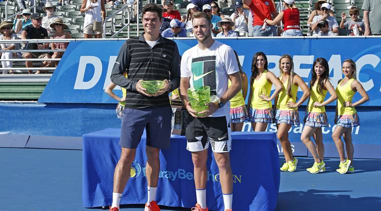 milos raonic, raonic, raonic injury, jack sock, sock, john isner, isner, delray beach, delray beach open, tennis news, sports news