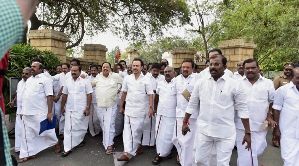 cattle slaughter, cow slaughter, dmk leader stalin, beef ban, beef fest, stalin, meat industry, BJP, ban trade of cattle, mk stalin, stalin-tamil nadu, tamil nadu-beef ban, stalin protest, dmk protest, indian express
