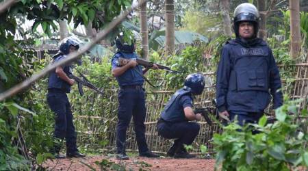 Three militants blow themselves up during crackdown in Bangladesh