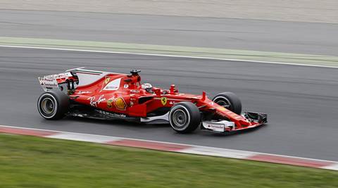 Ferrari challenges Mecedes as Kimi Raikkonen edges Lewis  Hamilton in F1 testing