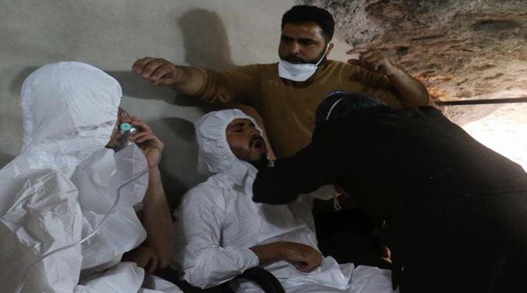 Syria, Syria chemical attack, Syria chemical gas, syria sarin gas, WHO, world health organisaton, WHO report, nerve agent, israel on syria attack, UNSC meet on Syria attack, World news, Indian express