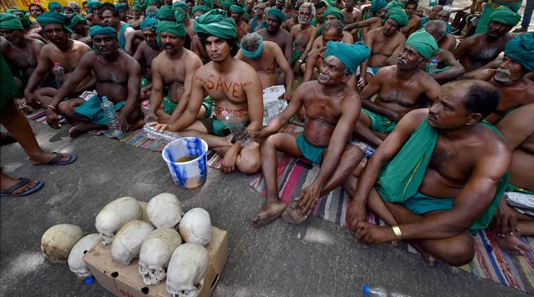 Tamil Nadu farmers protest, Farmer suicide, farmer loans