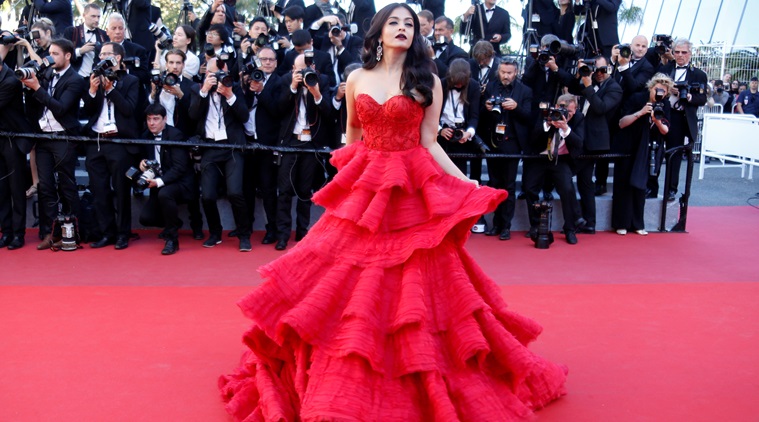 Image result for aishwarya red gown cannes 2017