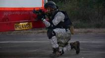 anti-hijack drill, anti-hijack drill at Visakhapatnam airport, INS DEGA, Central Industrial Security Force (CISF), National Security Guard (NSG), Marine Commandos (MARCOS), anti-hijack drill pictures