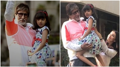 Aishwarya Rai Bachchan, Aaradhya join Amitabh Bachchan for Sunday darshan but Aaradhya is ‘a little afraid’