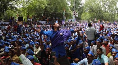 Dalit activists gather at Jantar Mantar to protest Saharanpur clashes