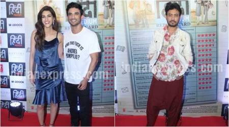 Hindi Medium success party: Raabta actors Sushant Singh Rajput, Kriti Sanon steal limelight from Irrfan Khan and others