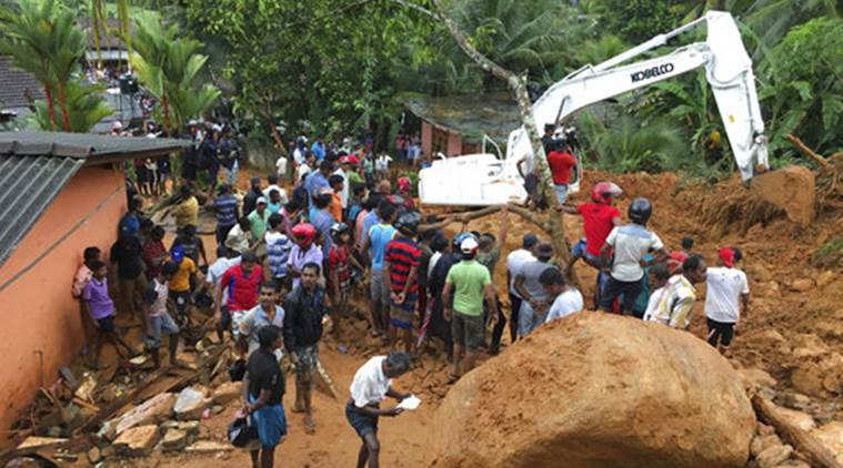 Sri Lanka, Lanka landslide, Lanka mudslide, Lanka flood, lanka flood deaths, Lanka rainfall, Lanka news, latest news, world news, indian express news