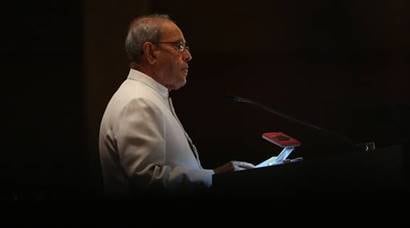 PHOTOS | President Pranab Mukherjee delivers second Ramnath Goenka Lecture