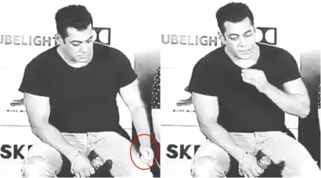 Watch Salman Khan ‘eating’ his own jeans: This video’s breaking the Internet!