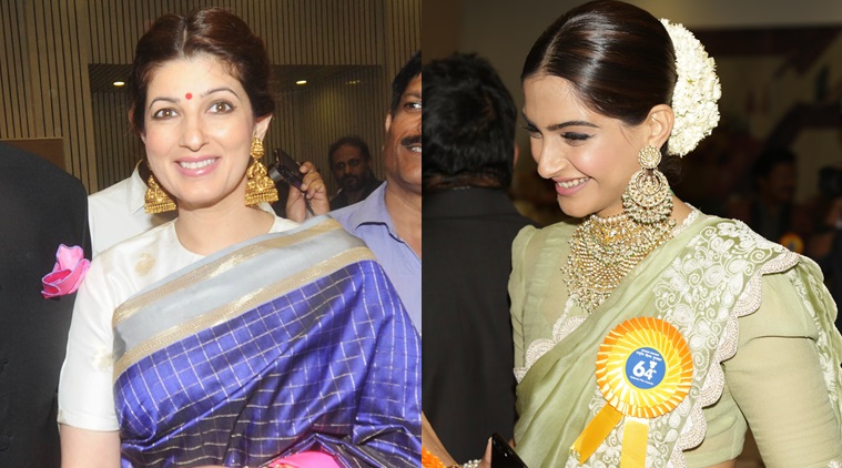 National Film Awards 2017 When Sonam Kapoor And Twinkle Khanna Gave Us Sari Goals The Indian