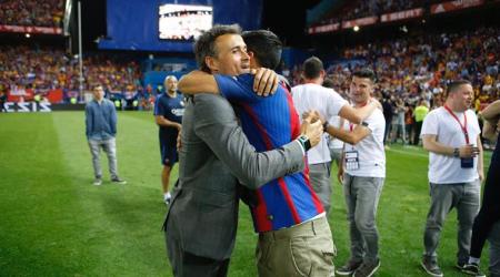 Luis Suarez pays tribute to outgoing Barcelona manager Luis Enrique