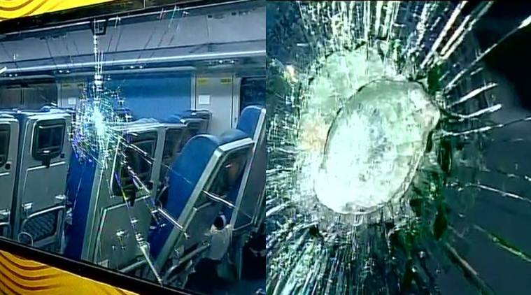 Image result for tejas express damaged by passengers