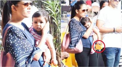 Shahid Kapoor’s baby girl Misha Kapoor is in mommy Mira Rajput’s arms but won’t let go of her toy