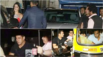 Salman Khan gives Katrina Kaif a tight hug and takes an auto home. The photos are, of course, going viral